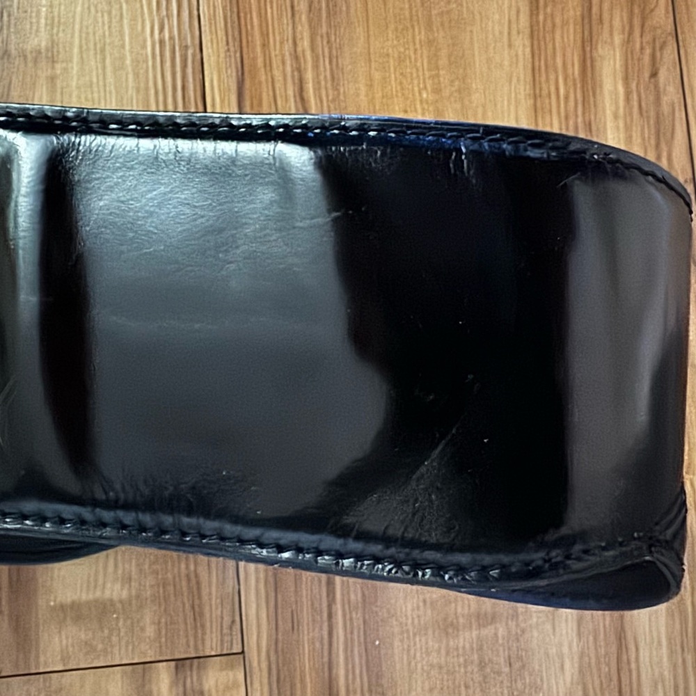 Black Italian Leather Women’s belt - Picture 6 of 6